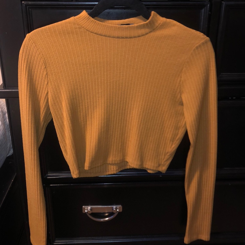 Long sleeve crop top